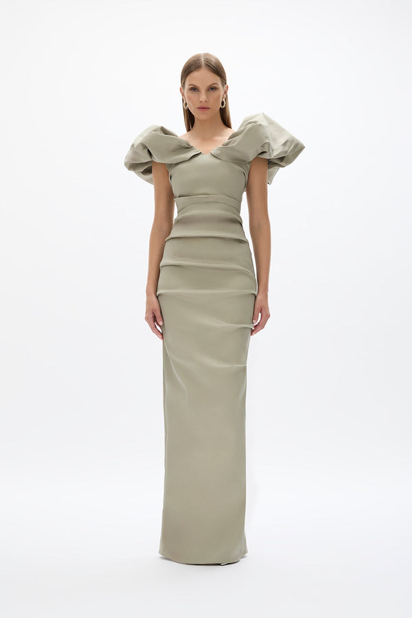 rachel gilbert Frey Gown Sage | Shop Rachel Gilbert Online – Rachel Gilbert US