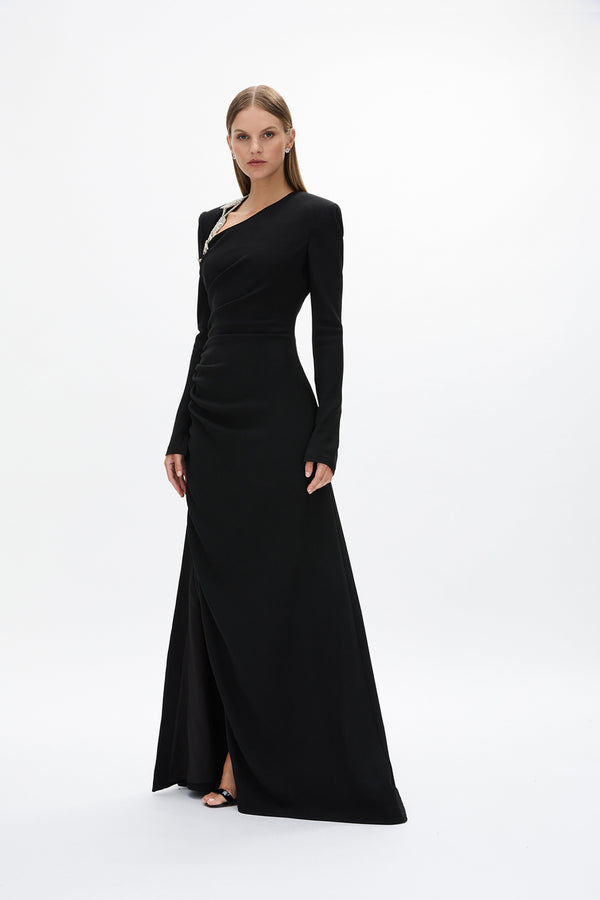 Rachel Gilbert Gabrielle Gown Black | Shop Rachel Gilbert Online – Rachel Gilbert US