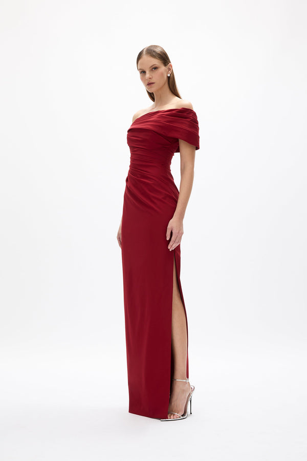 Rachel Gilbert Gale Gown Wine | Shop Rachel Gilbert Online – Rachel Gilbert US