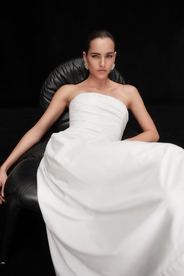 Rachel Gilbert Gale Strapless Dress White | Shop Rachel Gilbert Online – Rachel Gilbert US