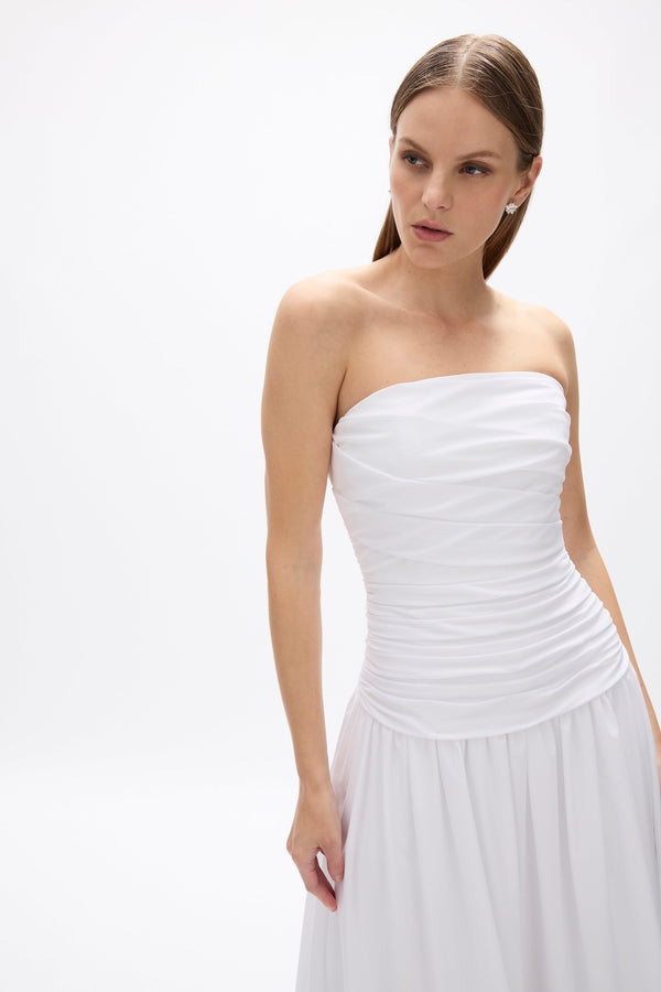 Rachel Gilbert Gale Strapless Dress White | Shop Rachel Gilbert Online – Rachel Gilbert US