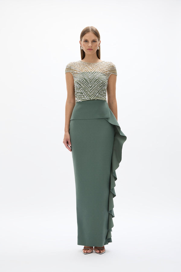 rachel gilbert Gingette Gown in Fern | Shop Rachel Gilbert Online – Rachel Gilbert US