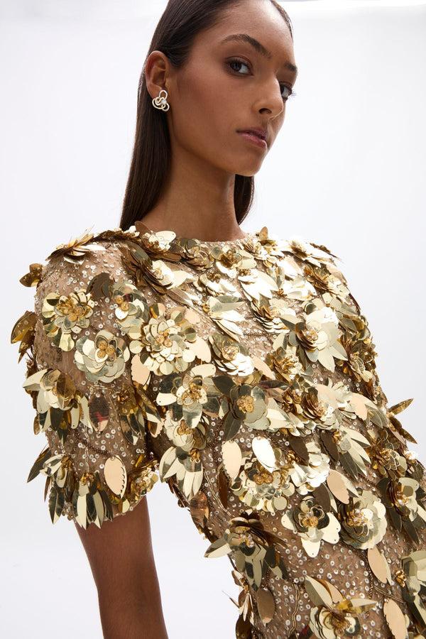 Rachel Gilbert Hugo Dress Gold | Shop Rachel Gilbert Online – Rachel Gilbert US