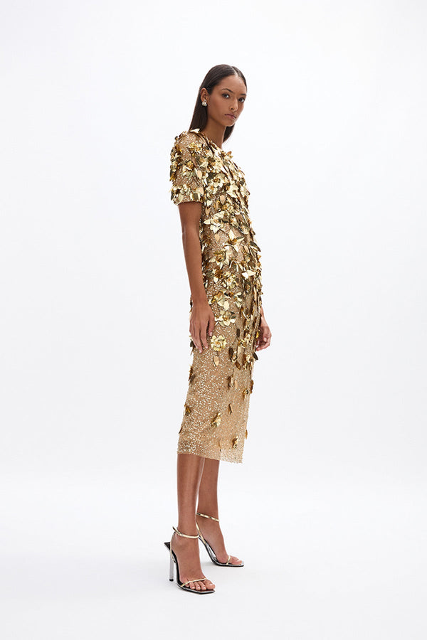 Rachel Gilbert Hugo Dress Gold | Shop Rachel Gilbert Online – Rachel Gilbert US