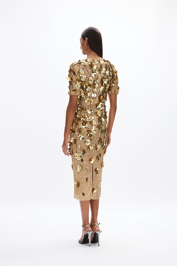 Rachel Gilbert Hugo Dress Gold | Shop Rachel Gilbert Online – Rachel Gilbert US