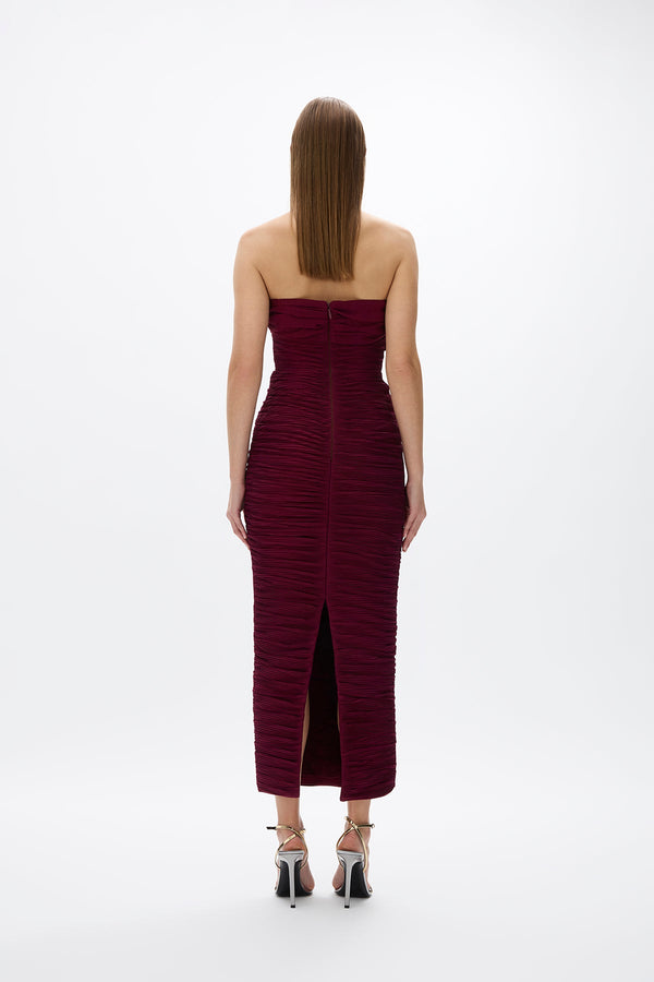 Rachel Gilbert Jensen Dress Merlot | Shop Rachel Gilbert Online – Rachel Gilbert US