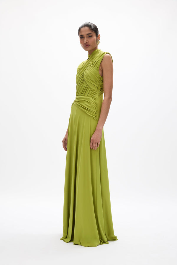 Rachel Gilbert Juniper Gown Apple | Shop Rachel Gilbert Online – Rachel Gilbert US