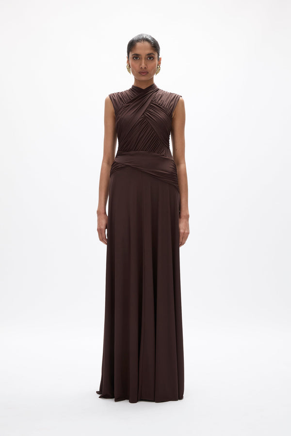 rachel gilbert Juniper Gown Chocolate | Shop Rachel Gilbert Online – Rachel Gilbert US