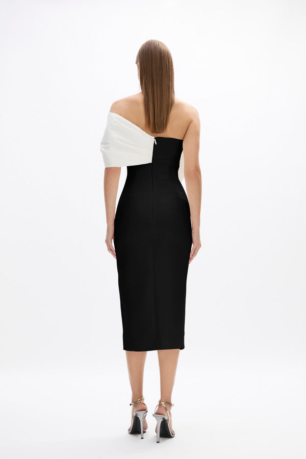 Rachel Gilbert Kace Dress In Black/Ivory | Shop Rachel Gilbert Online – Rachel Gilbert US