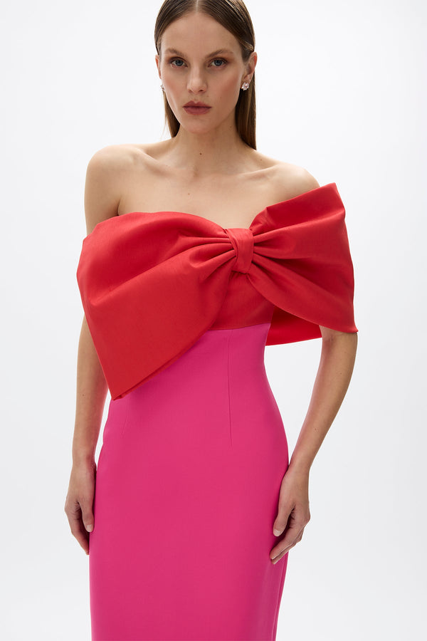 Rachel Gilbert Kace Gown Hot Pink/Red | Shop Rachel Gilbert Online – Rachel Gilbert US
