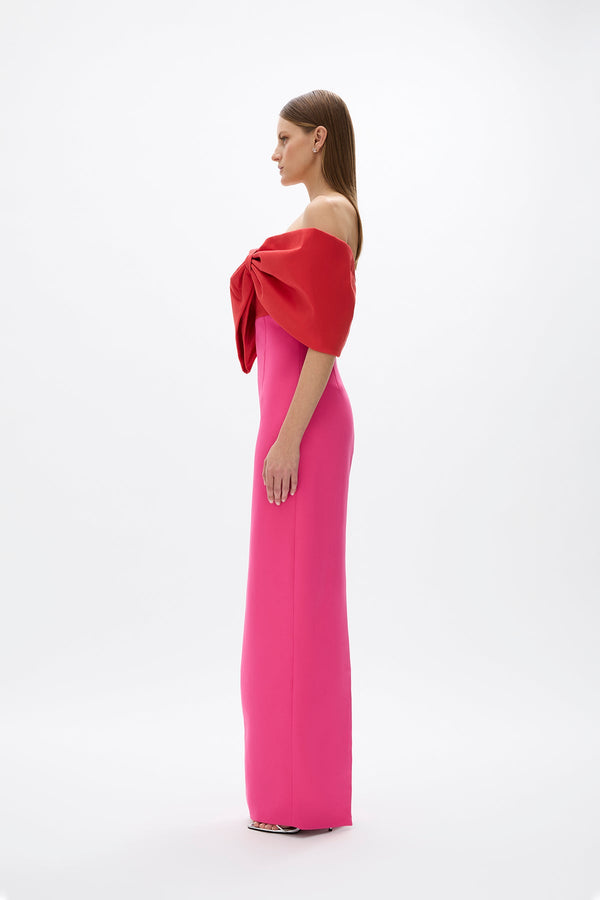 Rachel Gilbert Kace Gown Hot Pink/Red | Shop Rachel Gilbert Online – Rachel Gilbert US