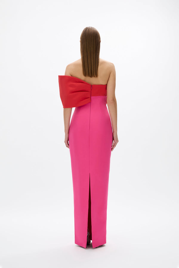 Rachel Gilbert Kace Gown Hot Pink/Red | Shop Rachel Gilbert Online – Rachel Gilbert US