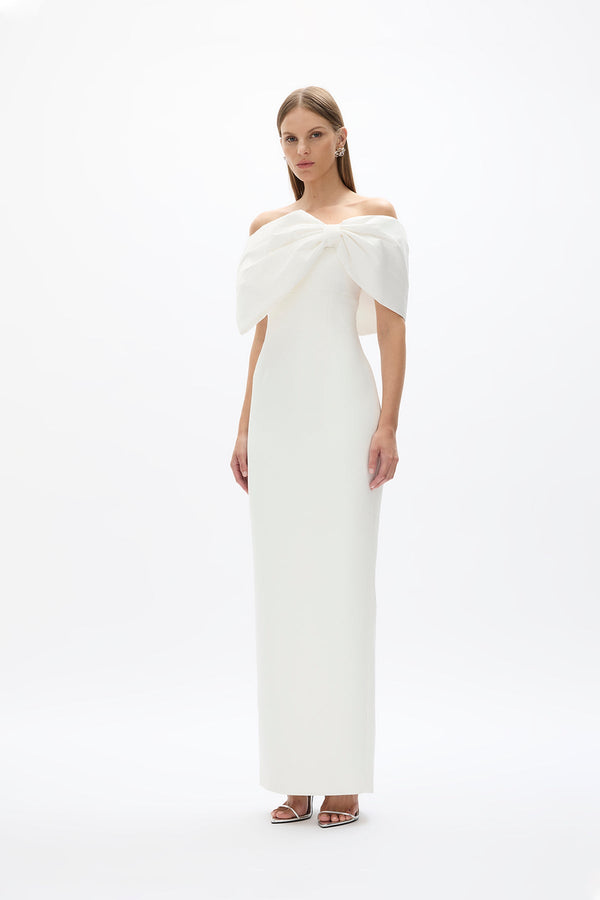 Rachel Gilbert Kace Gown In Ivory | Shop Rachel Gilbert Online – Rachel Gilbert US