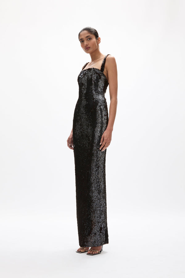Rachel Gilbert Kaia Gown Chocolate | Shop Rachel Gilbert Online – Rachel Gilbert US