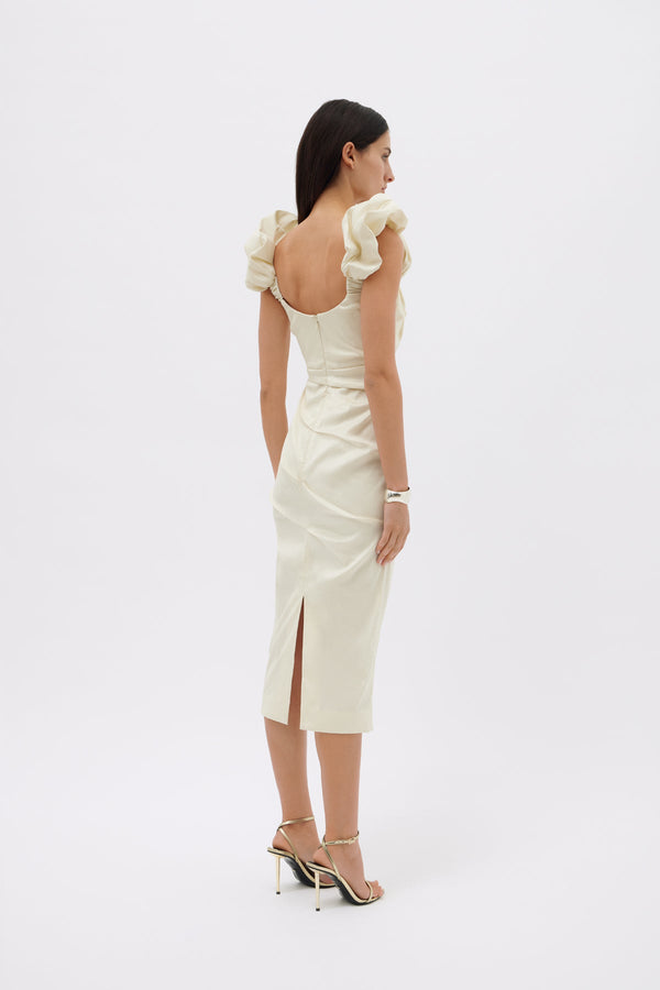 Rachel Gilbert Kalina Dress In Coconut | Shop Rachel Gilbert Online – Rachel Gilbert US