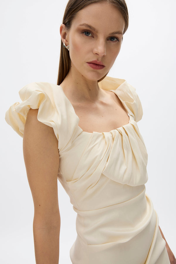 Rachel Gilbert Kalina Gown Coconut | Shop Rachel Gilbert Online – Rachel Gilbert US