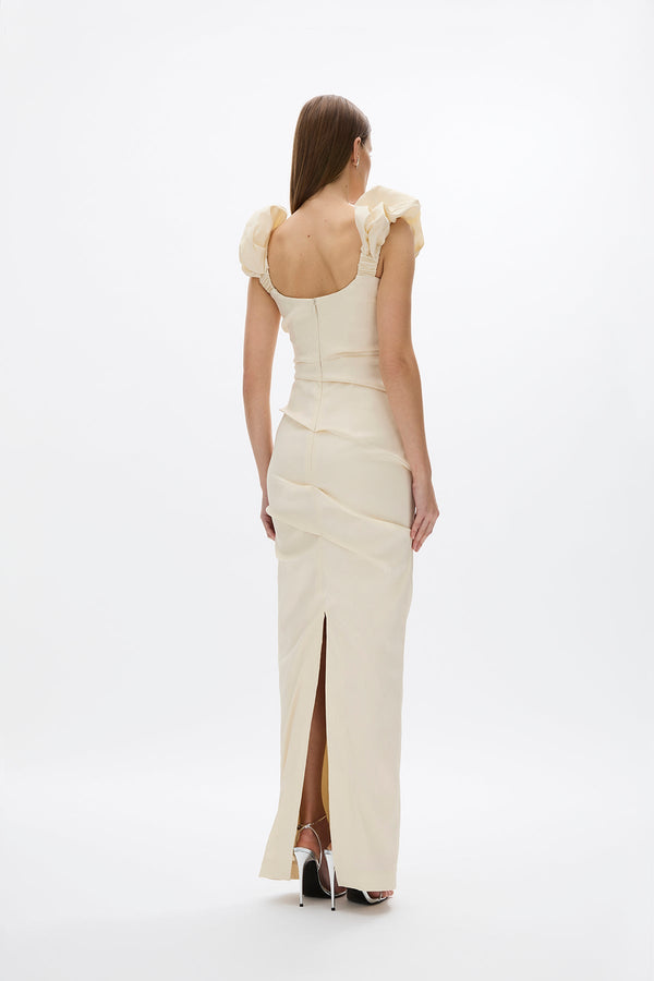 Rachel Gilbert Kalina Gown Coconut | Shop Rachel Gilbert Online – Rachel Gilbert US
