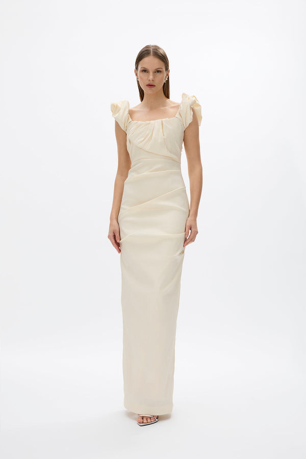 rachel gilbert Kalina Gown Coconut | Shop Rachel Gilbert Online – Rachel Gilbert US
