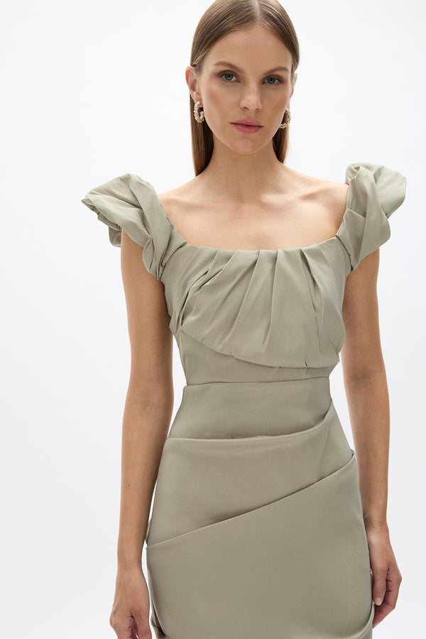 Rachel Gilbert Kalina Gown Sage | Shop Rachel Gilbert Online – Rachel Gilbert US