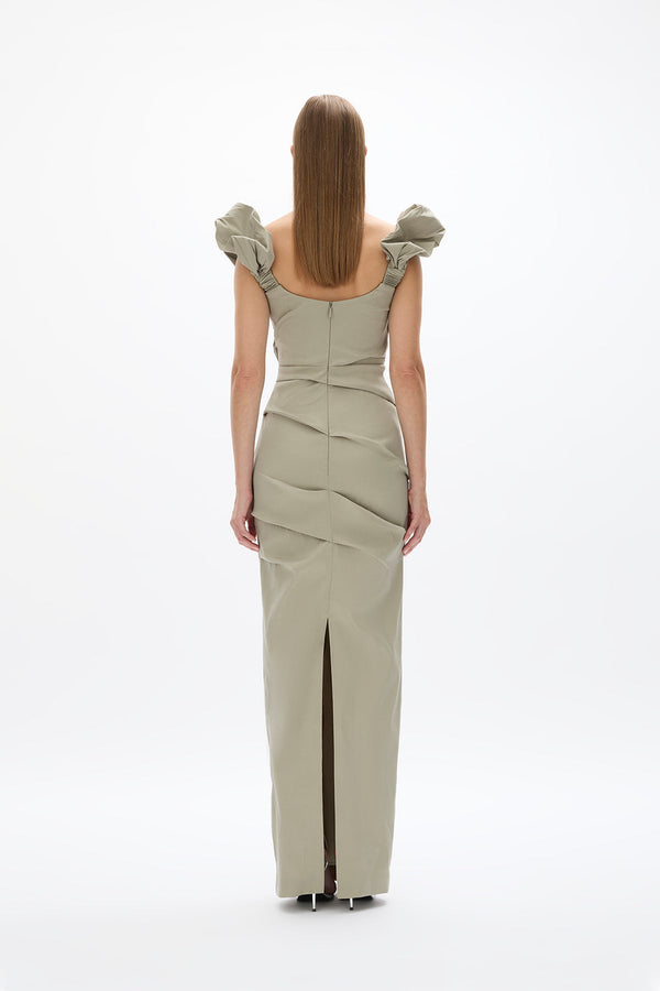 Rachel Gilbert Kalina Gown Sage | Shop Rachel Gilbert Online – Rachel Gilbert US