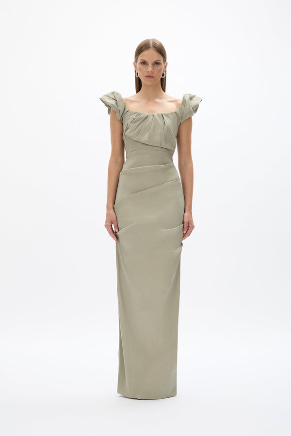 rachel gilbert Kalina Gown Sage | Shop Rachel Gilbert Online – Rachel Gilbert US