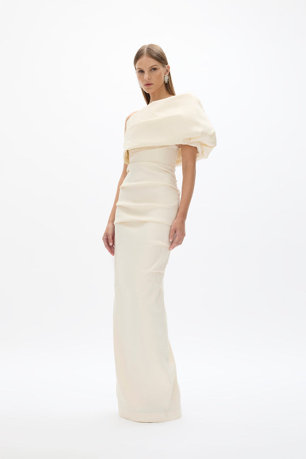 Rachel Gilbert Kat Gown Coconut | Shop Rachel Gilbert Online – Rachel Gilbert US