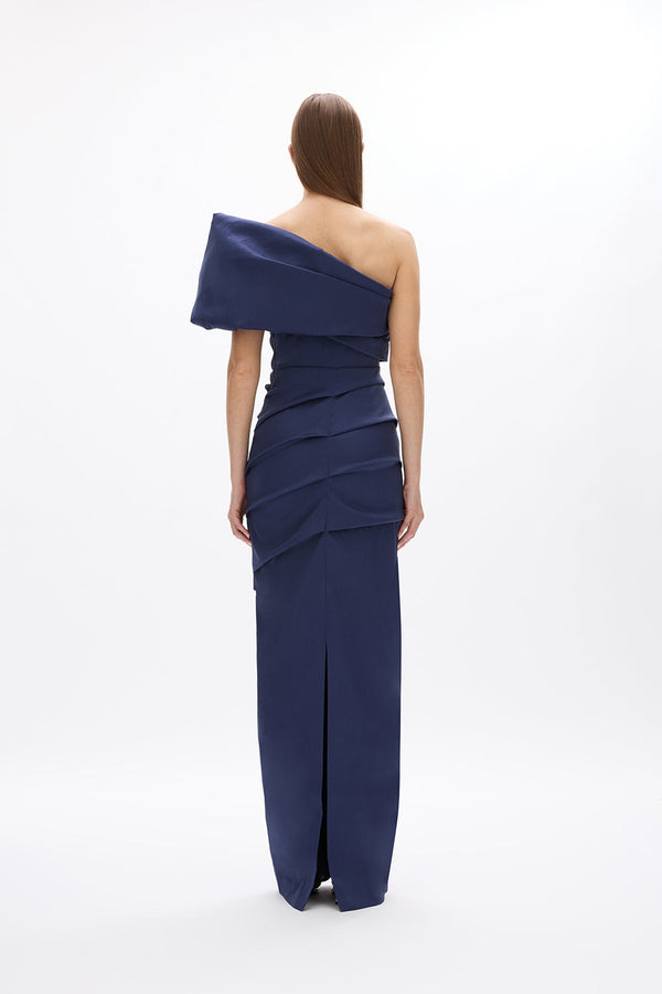 Rachel Gilbert Kat Gown In Navy | Shop Rachel Gilbert Online – Rachel Gilbert US