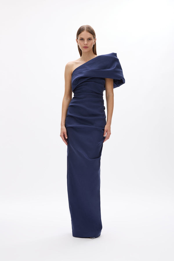 rachel gilbert Kat Gown in Navy | Shop Rachel Gilbert Online – Rachel Gilbert US