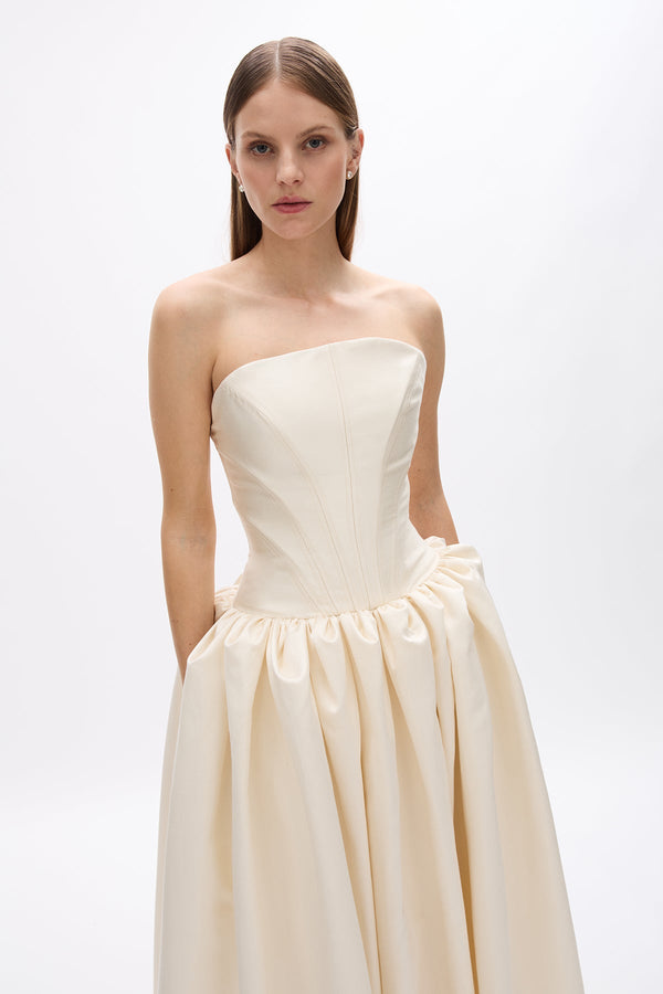 Rachel Gilbert Kenny Gown Ivory | Shop Rachel Gilbert Online – Rachel Gilbert US