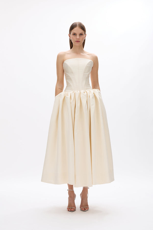 Rachel Gilbert Kenny Gown Ivory | Shop Rachel Gilbert Online – Rachel Gilbert US