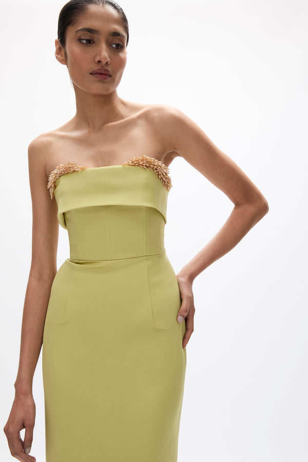 Rachel Gilbert Laira Corset Dress Apple | Shop Rachel Gilbert Online – Rachel Gilbert US