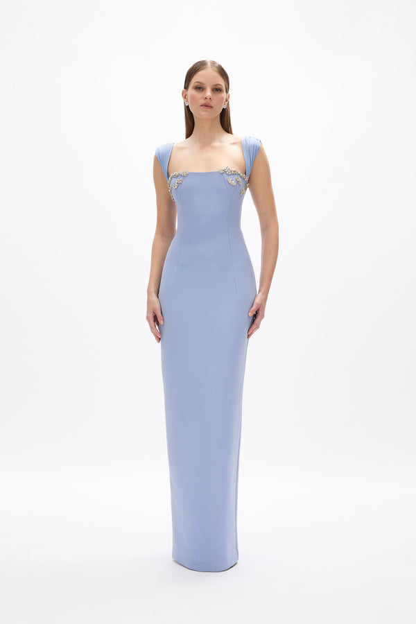 rachel gilbert Malia Gown Blue | Shop Rachel Gilbert Online – Rachel Gilbert US