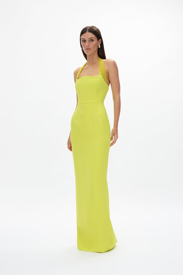 Rachel Gilbert Maria Gown Citrus | Shop Rachel Gilbert Online – Rachel Gilbert US