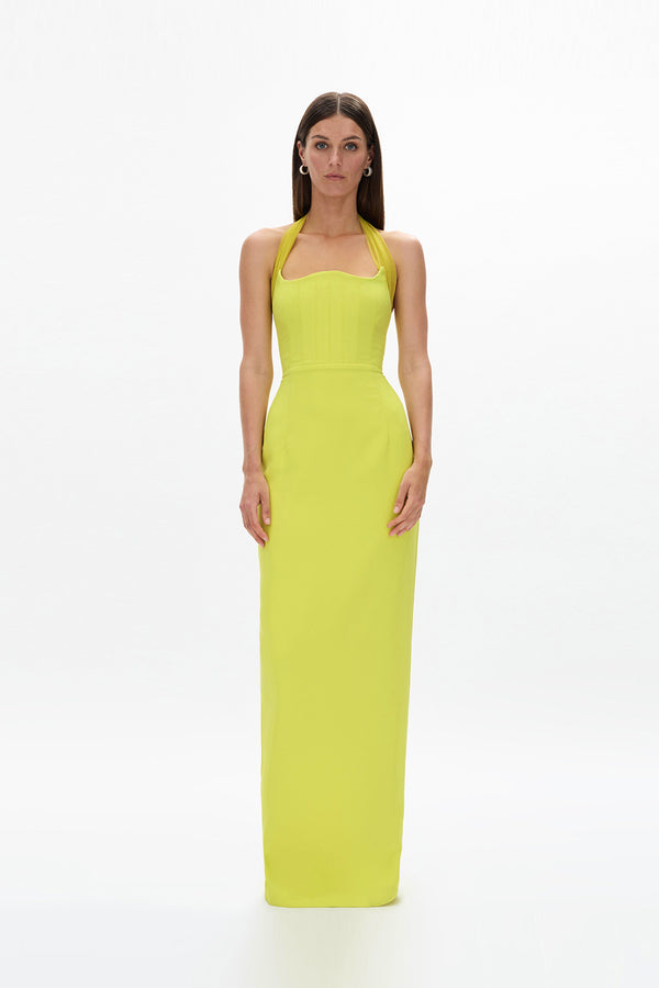rachel gilbert Maria Gown Citrus | Shop Rachel Gilbert Online – Rachel Gilbert US