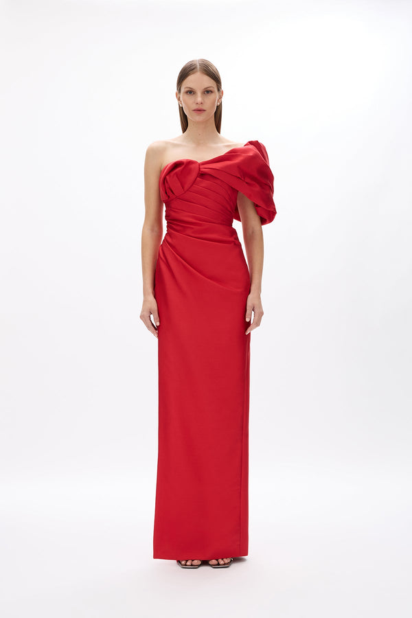 rachel gilbert Marlo Gown in Cherry | Shop Rachel Gilbert Online – Rachel Gilbert US