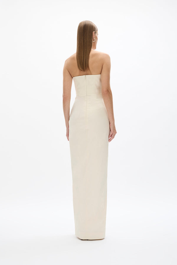 Rachel Gilbert Mira Gown Coconut| Shop Rachel Gilbert Online – Rachel Gilbert US