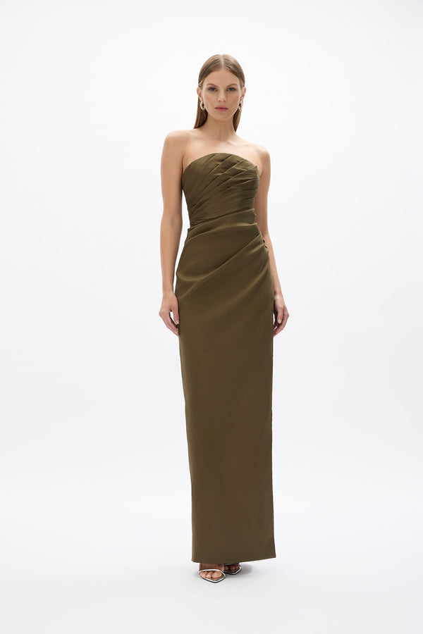 rachel gilbert Mira Gown Olive | Shop Rachel Gilbert Online – Rachel Gilbert US