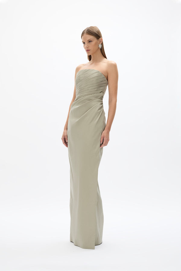 Rachel Gilbert Mira Gown Sage | Shop Rachel Gilbert Online – Rachel Gilbert US