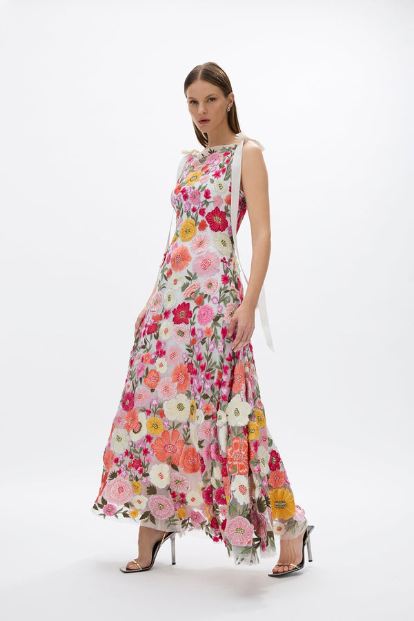 Rachel Gilbert Nya Gown Pink/Orange | Shop Rachel Gilbert Online – Rachel Gilbert US