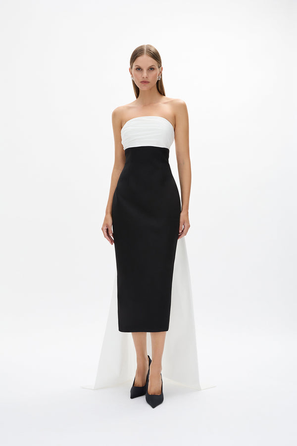 rachel gilbert Odette Dress Black Ivory | Shop Rachel Gilbert Online – Rachel Gilbert US