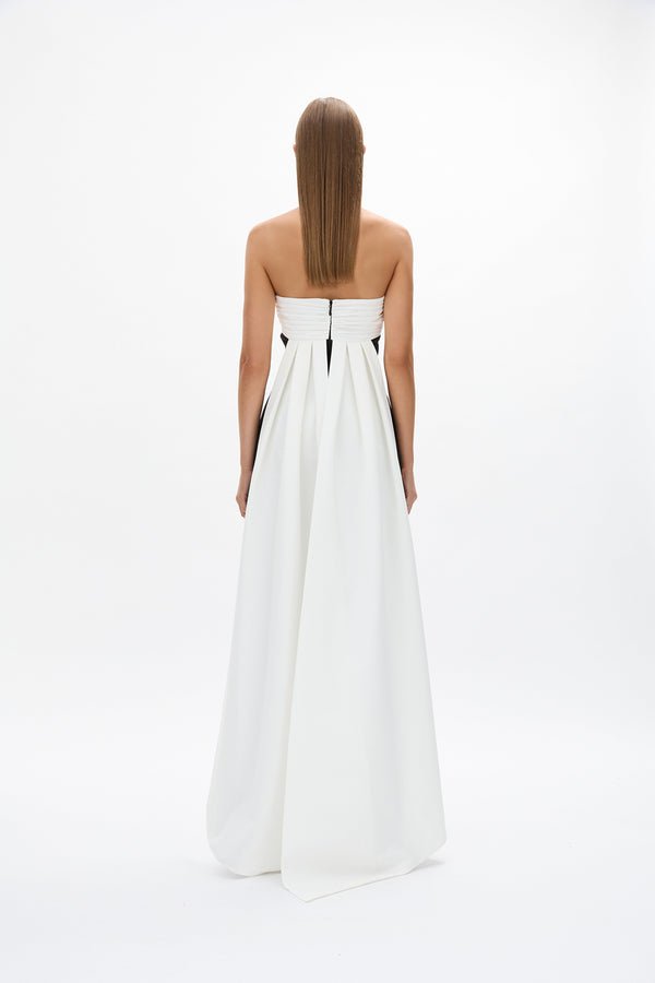 Rachel Gilbert Odette Gown Black Ivory | Shop Rachel Gilbert Online – Rachel Gilbert US