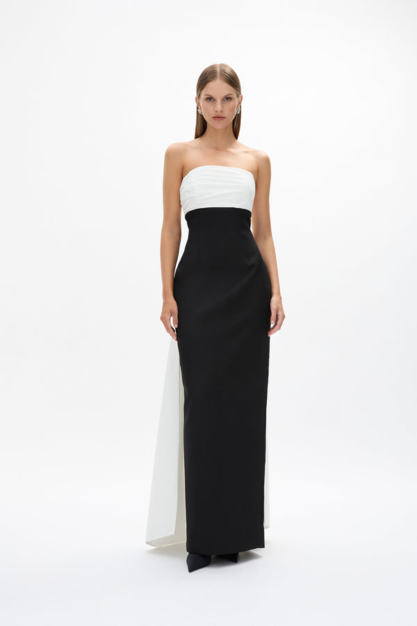 rachel gilbert Odette Gown Black Ivory | Shop Rachel Gilbert Online – Rachel Gilbert US