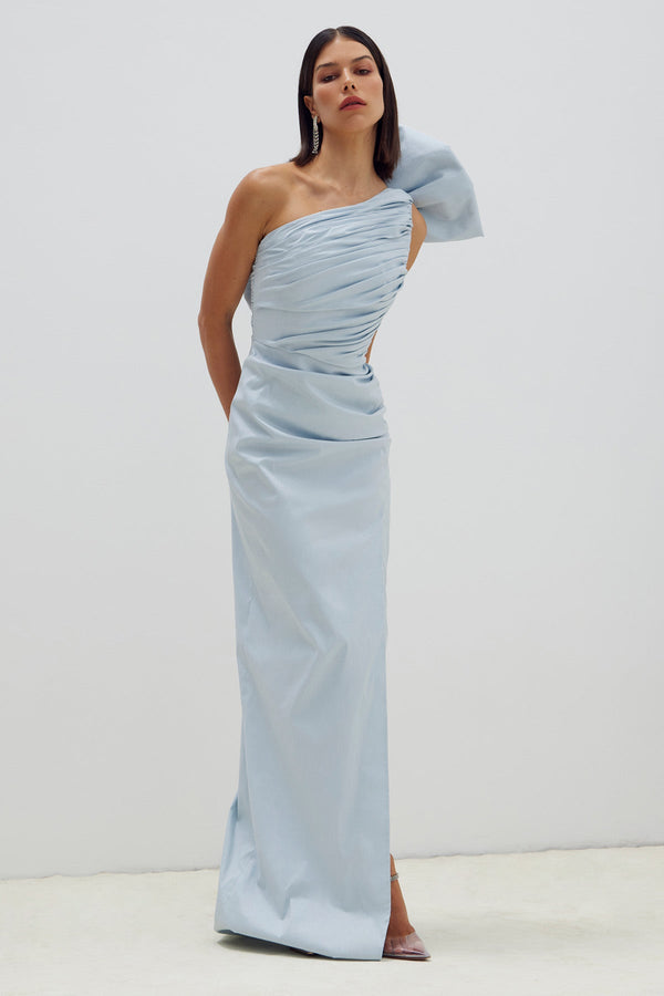 Rachel Gilbert Olive Gown In Ice | Shop Rachel Gilbert Online – Rachel Gilbert US