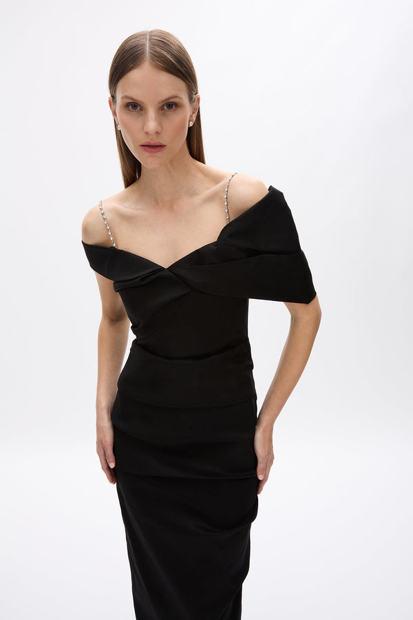 Rachel Gilbert Rachel Gilbert | DAHLI GOWN - BLACK – Rachel Gilbert US