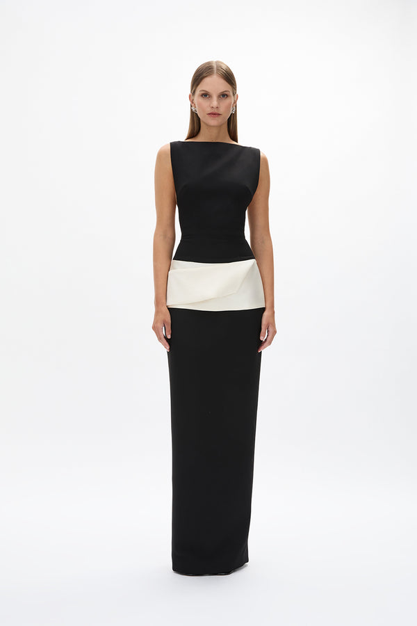 rachel gilbert Rikki Gown Black Ivory | Shop Rachel Gilbert Online – Rachel Gilbert US