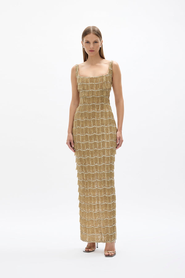 rachel gilbert Sadie Gown in Gold | Shop Rachel Gilbert Online – Rachel Gilbert US