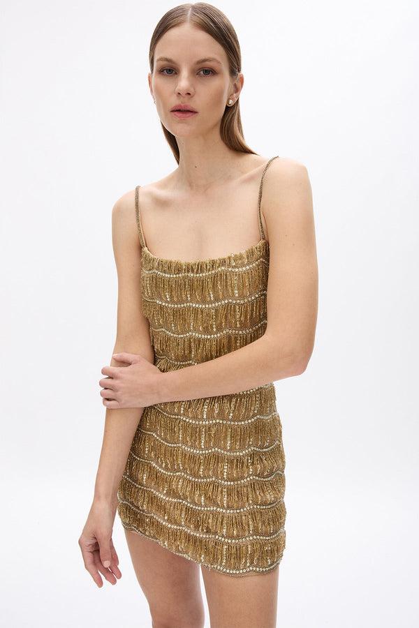 Rachel Gilbert Sadie Mini In Gold | Shop Rachel Gilbert Online – Rachel Gilbert US