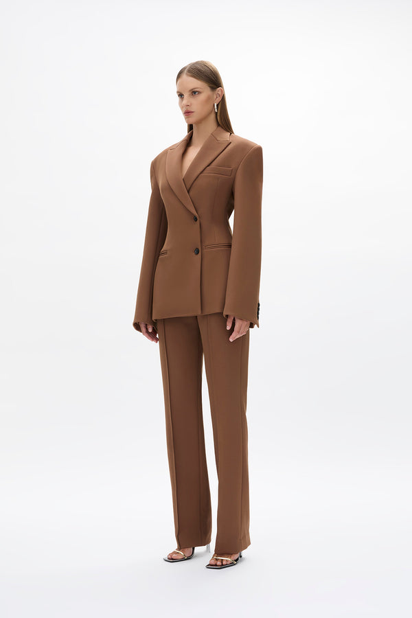 Rachel Gilbert Sergio Blazer Chocolate | Shop Rachel Gilbert Online – Rachel Gilbert US