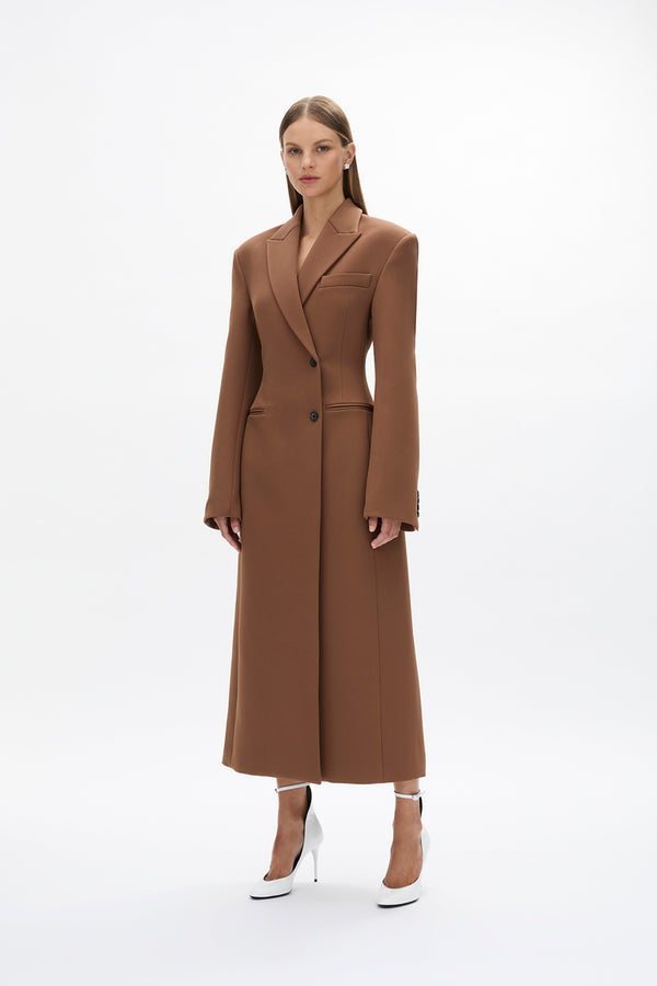 Rachel Gilbert Sergio Coat Chocolate | Shop Rachel Gilbert Online – Rachel Gilbert US