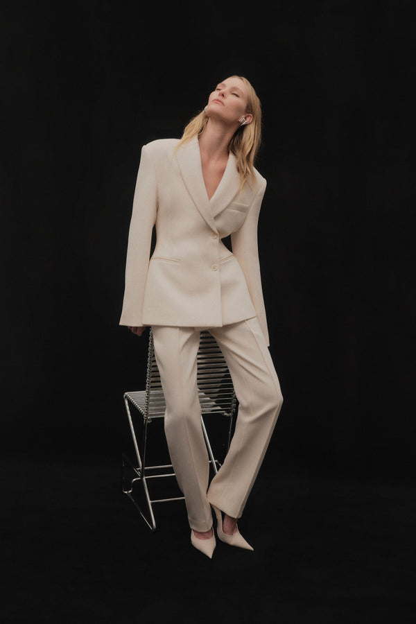 Rachel Gilbert Sergio Pant Ivory | Shop Rachel Gilbert Online – Rachel Gilbert US